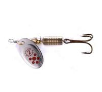 Cymwer 10pcs Set Metal Spoon Spinner Fishing Lure with Treble Hook | 10pcs Metal Spoon Spinner Lure with Treble Hook Spoonbait Crankbaits 6.7cm 7g for Bass Pike Crochet, Targeted Small Fish