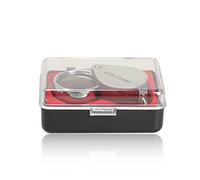 Cymwer 20X Lens Jewelry Magnifier with Metal Construction and Optical Glass Silver Illuminated Loupe Illuminated Jeweler Magnifying Glass Eye Lens for Detecting Jewelers Identifying