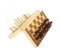 Cymwer 29x29cm 3 in 1 Chess Chekers Backgammon Developing Strategic Thinking Chess Wooden Set Gifts Foldable Chess Board No Toxic for Boys Girls
