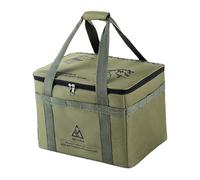 Cymwer 30L Camping Kitchen Organizer (Green) | 30L camping kitchen organizer with waterproof Oxford cloth, adjustable shoulder strap, front straps & hooks; versatile for