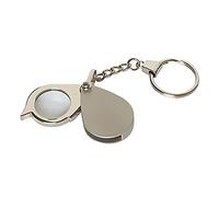 Cymwer 8X Key Ring Magnifier with Key Chain Portable Hand Magnifying Glasses Daily Magnifying Tool Mini Pocket Magnifier for Reading Coins Hobby Travel