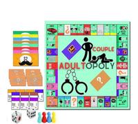Cymwer Adultopoly Board Game, Couples Games for Adults, Bedroom Games for Couples, Couple Adult Opoly Board Game, Relationship Card Game, Conversation Cards for Couples