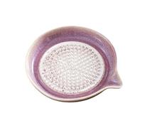 Cymwer Ceramic Grater Plate with Spout - Handheld Porcelain Ginger Grater