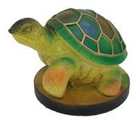 Cymwer Colored Resin Animal Series Table Night Light Resin Animal Table Lamp Series Mermaid Sea Turtle Stained Resin Animal Night Light Lion Dolphin Wolf Owl Horse Rooster Elephant Home Orn-Sea turtle