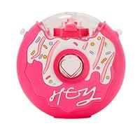 Cymwer Cute Straw Cup Donuts Shape Water Bottle with Straws, 380ml Straw Kids Water Cup with Rope Donut Shape Kawaii Water Bottle Drinkware for Adult Kids Outdoor Camping Travel