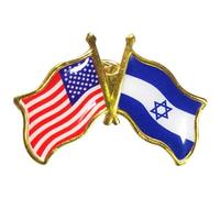 Cymwer Enamel Flag Badge Brooch Fashion Country Flag Badge Lapel Pin Chic Countries Flag Pin US Flag Israel Lapel Pin Jewelry Gift