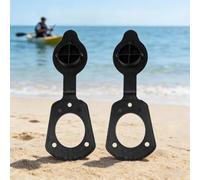 Cymwer Fishing Rod Holder Flush Mount Cap Gasket PVC Cover | 41mm Inner Diameter 46mm Outer Diameter Cover for Small Boats Canoes Kayaks Flush Mount Rod Holders