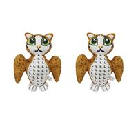 Cymwer Game Cartoon Stuffed Animal Plushies, 13.4 Inch Cute Owl Doll Stuffed Animal Toy for Game Fans Collectible Gift-Brown-2PCS