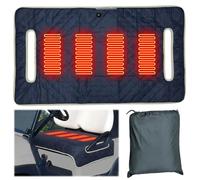 Cymwer Heated Golf Cart Seat Covers, Golf Cart Seat Towel Blanket, Waterproof Heated Seat Cushion, Travel Sports Cart Seat Cushion Cover Gifts for Men & Golf Lovers-Navy Blue