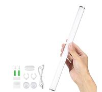 Cymwer LED Eye Protection Light USB Charging Selfie Light Touch Switch Mirror Front Lamp Dimmable Cordless IP44 Waterproof for Dressing Room