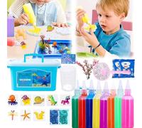 Cymwer Magic Water Elf Toy Set, Aqua Fairy Water Gel Kit, Creative Magic Water Toy Creation Kit DIY Fairy Magic Water Elf Animal Mold Birthday Christmas Gifts for Kids Party Favors