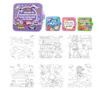 Cymwer MEANS OF TRANSPORTATION PAINTING BOOK FOR CHILDREN, Montessori Mess-Free Water Colouring Book with Pen, Reusable, No Mess, Just Add Water to Reveal Colors, Gift for Toddlers Boys Girls