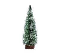 Cymwer Miniature Pine Trees with Wooden Base White Cedar Christmas Tree Reusable Christmas Crafting Tree Decoration for Xmas Holiday Party Home Tabletop