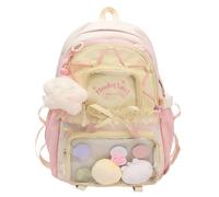 Cymwer New Instagram-style Korean-designed backpack for elementary middle and high students highly a (Pink)
