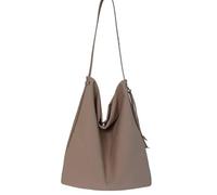 Cymwer Nylon Drawstring Shoulder Bag for Women Crescent Hobo Bags Large Capacity Tote Handbag Solid Color for Travel Shopping Work Dating Daily Use (Khaki) (Khaki 350 * 320 * 150)