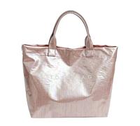 Cymwer PU Leather Multifunctional Tote Bucket Bag Large Capacity Top Handle Clear Plastic Handbag Lightweight Letters Print Carry Tote Bags Women Shopping Travel Handbags (Pink 225 * 120 * 310)