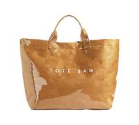 Cymwer PVC Large Capacity Shoulder Bag Waterproof Paper Tote Bag (Light Brown)