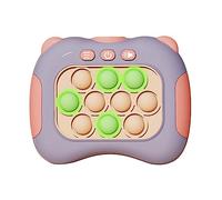 Cymwer Quick Push Game Console 4 Game Mode Puzzle Button Gopher Game Machine with Sound Light Anti-Stress Hand Eye Coordination for Children Adult Gifts