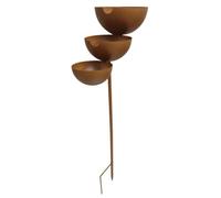 Cymwer Rain Catcher Birdbath Bird Bath Garden Stake Bee Baths Metal