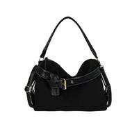 Cymwer Retro Vintage Crossbody Tote Bag for Women - Large Capacity (Black)