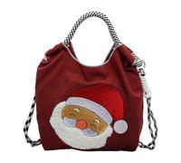 Cymwer Santa Clause Top Handle Handbag Large Capacity Tote Bag for Women Daily (Blue)