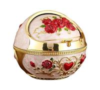 Cymwer Smoking Ash Tray with Flip Lid Ball Ashtray Anti-fall Sphere Ash Tray Classy Gift for Women Men Smoker
