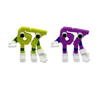 Cymwer Steal a Brainrot Plush for Kids & Adults, Cute Italian Toy 3D Printed 67 Christmas Ornament Christmas Figurine Plush, Funny Meme Decor for Collectors Desk Decoration Gift-Green+ Purple