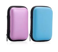 CYMYGS 2 Pcs Playing Card Case, UNO Case, Portable Waterproof UNO Card Game Case, Waterproof and Scratch Resistant Card Box, Card Game Holder for Outdoor Gaming/Camping (Pink, Blue) (Pink and Blue)