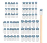 CYMYGS 60PCS Slip on Pool Cue Tips, 4 Sizes Slip-On Pool Cue Tips Replacement Kit for Snooker Cues Table Billiards Accessories, No Glue Needed (9mm, 10mm, 12mm, 13mm, Each Size 15PCS)