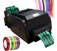 CYMYYDS Automatic Satin Ribbon Printing Machine, Digital Ribbon Printer, Lanyard Textile Fabric Label Thermal Transfer Printer, Supports 50+Languages, Printing Width 12-20mm