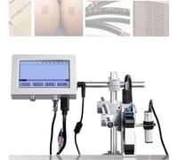 CYMYYDS Online Coding Machine, Small Intelligent Assembly Line Coding Machine, Date Coding Machine, Production Date Bottle Cap Label QR Code Inkjet Printer,12.7mm