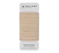 Cyndibands Hair Bands - Beige Blonde - 4mm x 4.5cm Elastic Hair Bobbles - Non-Snag Fabric Hair Ties - Match Your Hair Color Ponytail Holders - 24-Pack