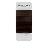 Cyndibands Hair Bands - Dark Brown Brunette - 4mm x 4.5cm Elastic Hair Bobbles - Non-Snag Fabric Hair Ties - Match Your Hair Color Ponytail Holders - 24-Pack