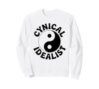 Cynical Idealist - Philosophy Yin Yang Sarcastic Sweatshirt