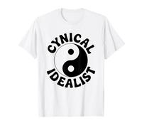 Cynical Idealist - Philosophy Yin Yang Sarcastic T-Shirt