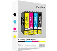 Cynopack 18xl Epson Compatible Ink Cartridges Multipack for Epson Expression Home XP102 XP202 XP205 XP212 XP225 XP215 XP30 XP305 XP312 XP315 XP322 XP325 XP405 XP415 XP422 XP425 XP412 Daisy Inks