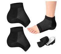 CYNOSURETECH 1 Pair of Elastic Heightening Socks, Non-slip Sports Socks, Breathable Heightening Socks, Bionic Invisible Heightening Socks, Thickened Heightening Socks for Men and Women (Black)