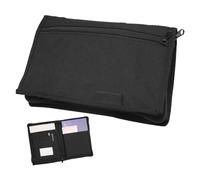 CYNOSURETECH 1 Piece Black Folder, Car Id Bag, Document Storage Bag Suitable for Wallet, Parking Pass, Sunglasses Holder, Id Card, Pen, Registration Card, Documents