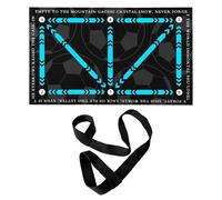 CYNOSURETECH 1 Piece Football Training Mat And 1 Piece Straps, Football Training Accessories, Non-Slip Football Mat, Rectangular Football Mat
