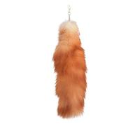 CYNOSURETECH 1 Piece Fox Tail Pendant, Furry Tail Key Chain, Fox Tail Key Chain, Bag Decoration Pendant, Car Key Pendant, Soft Plush Key Ring