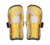 CYNOSURETECH 1 Piece Gold Football Shin Pads, Youth Sports Foot Protectors, Soccer Shin Guards, Size 18cm, Ankle Protection