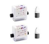 CYNOSURETECH 1 Piece Math Seal Roll Set, Calculation Roll Seal, Roll Number Teacher Seal, Teacher Seal, Reusable, Helps Children Learn Math