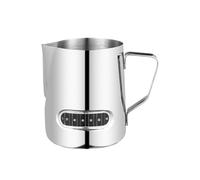 CYNOSURETECH 1 Piece of Latte Art Cup, Stainless Steel Latte Art Cup, Latte Art Cup with Temperature Display, Large Capacity Latte Art Cup, 201 Stainless Steel Latte Art Cup, Coffee Latte Art Cup