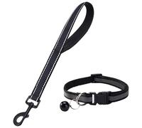 CYNOSURETECH 1 Piece Of Pet Leash And 1 Piece Of Reflective Collar, Wear-Resistant Leash, Pet Travel Supplies, Dog Leash Training