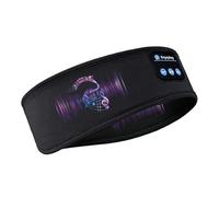 CYNOSURETECH 1 Piece Sleep Headphone Headband, Black, 25.7*9.5cm, Adult Unisex, Bluetooth Headband, Sleep Mask With Headphones, Breathable Audio Accessories