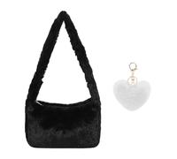 CYNOSURETECH 1 Plush Shoulder Bag And 1 Pendant, Large Capacity Shoulder Bag, Fashionable Shoulder Bag, Cute Shoulder Bag, Women'S Bag