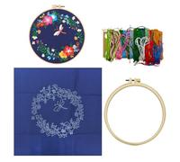 CYNOSURETECH 1 Set Of Floral Pattern Embroidery Materials, Diy Handmade Embroidery Materials, Sewing Craft Accessories, Embroidery Decoration Making