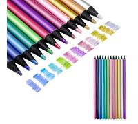 CYNOSURETECH 12 Colored Pencils, Metal Pencils, Creative Graffiti Pens, Painting for Children, Suitable for Coloring, Painting and Graffiti of Handmade Products