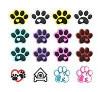 CYNOSURETECH 16 Pieces Of Dog Paw-Shaped Knitting Needle Plugs, Creative And Cute Knitting Needle Plugs, Knitting Tool Accessories, Knitting Supplies