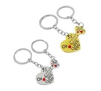 CYNOSURETECH 2 Pairs of Love Key Rings, Cute Key Rings, Couple Key Rings, Romantic Valentine's Day Gift, Sweet Declaration for Him or Her